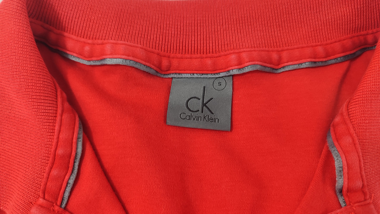 Vêtement Homme Polo rouge Calvin Klein taille S #RETROSTREET