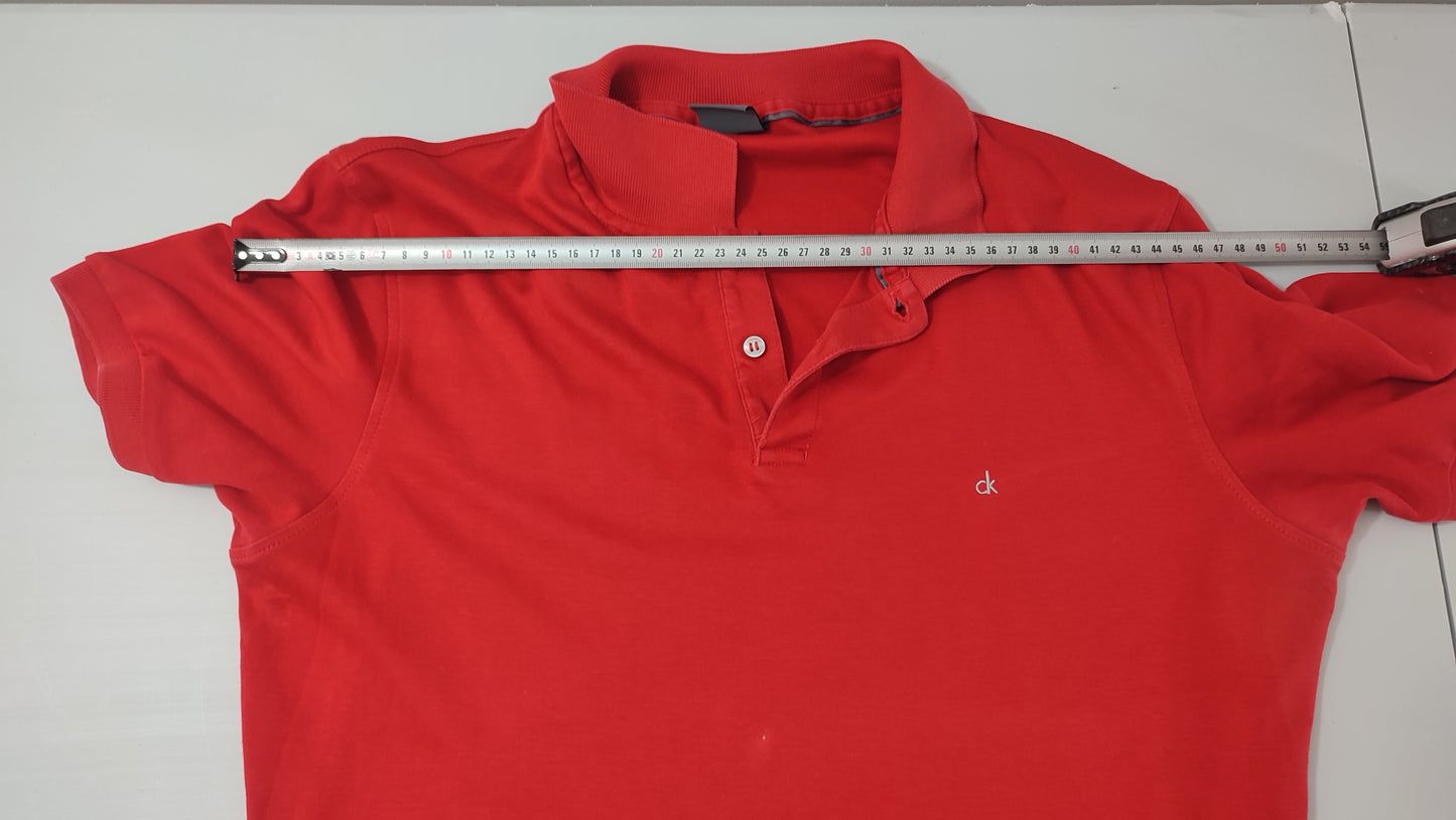 Vêtement Homme Polo rouge Calvin Klein taille S #RETROSTREET
