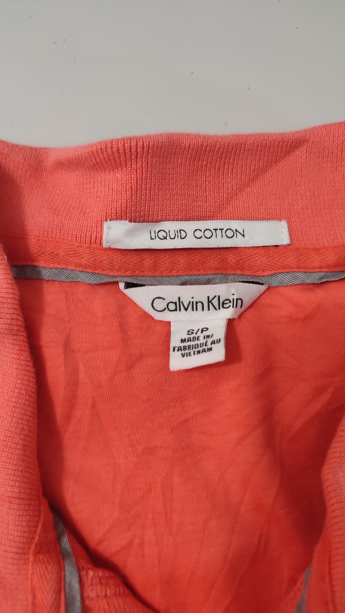 Vêtement Homme Polo orange Calvin Klein taille S #RETROSTREET