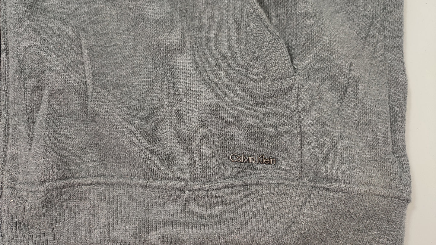 Vêtement Homme Sweat veste gris foncé Calvin Klein taille M #RETROSTREET