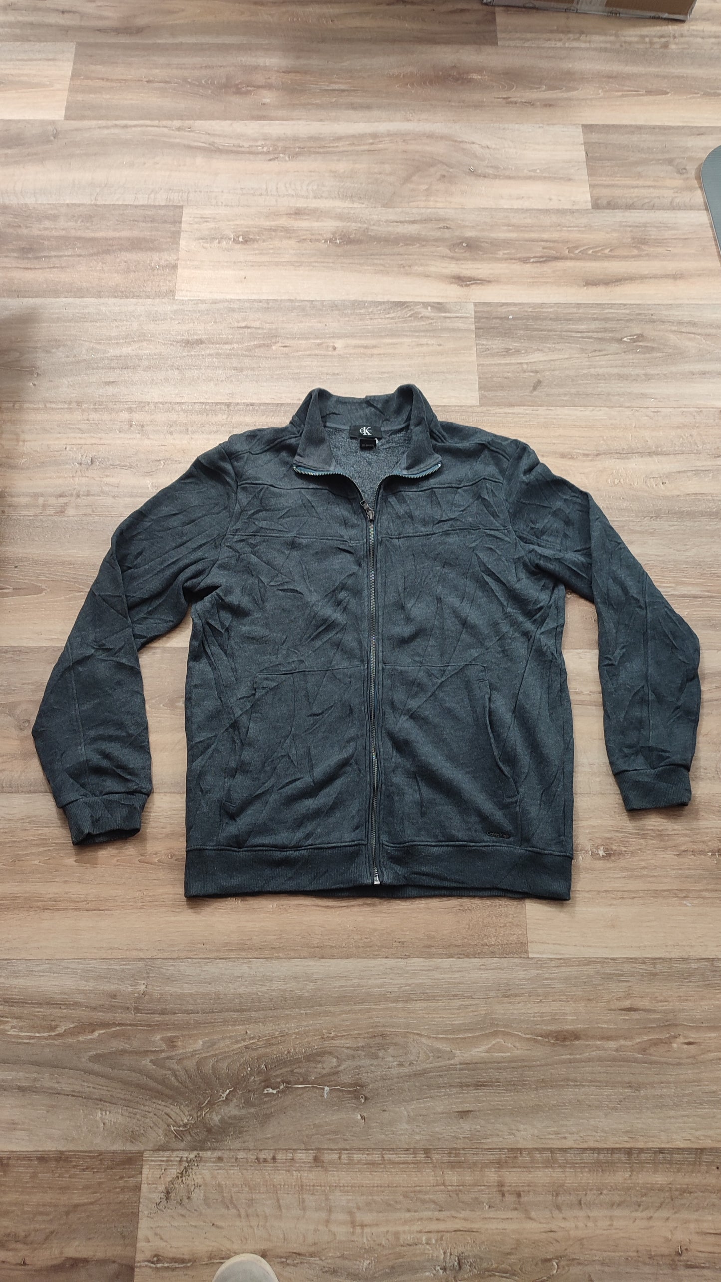Vêtement Homme Sweat veste gris foncé Calvin Klein taille M #RETROSTREET