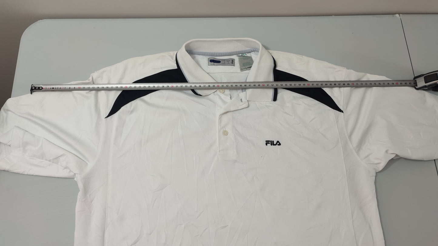 Vêtement Homme Polo blanc Fila taille L #RETROSTREET