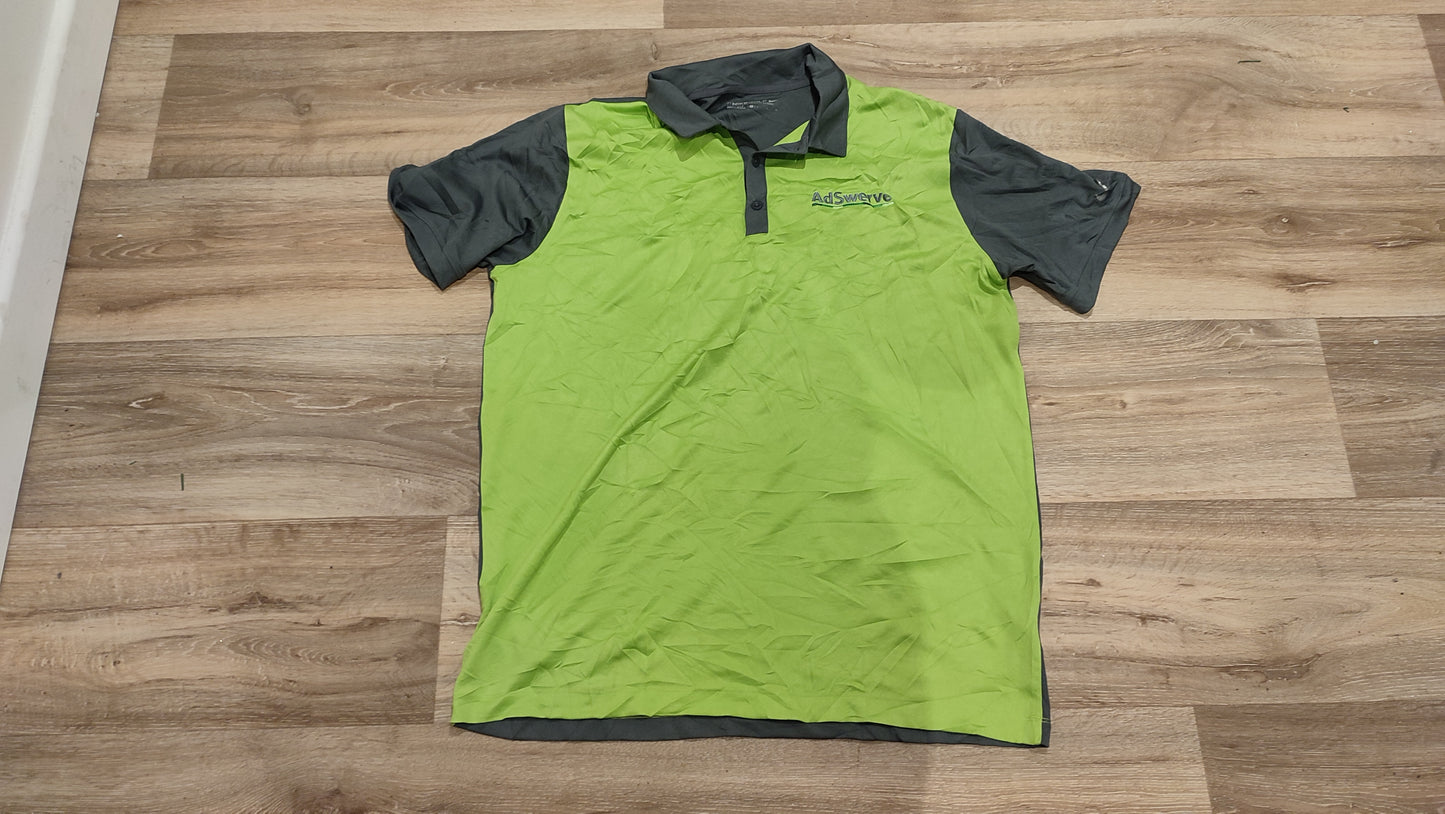 VĂŞtement Homme polo t-shirt Nike Adswerve dri-fit vert et gris taille L #RETROSTREET