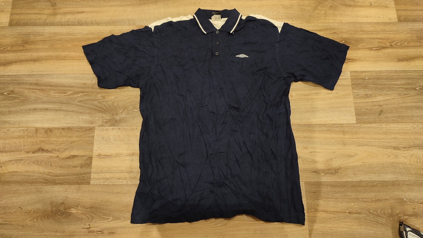 Vêtement Homme Polo t-shirt Umbro col V bleu marine taille XL #RETROSTREET
