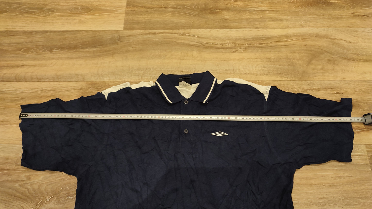 Vêtement Homme Polo t-shirt Umbro col V bleu marine taille XL #RETROSTREET
