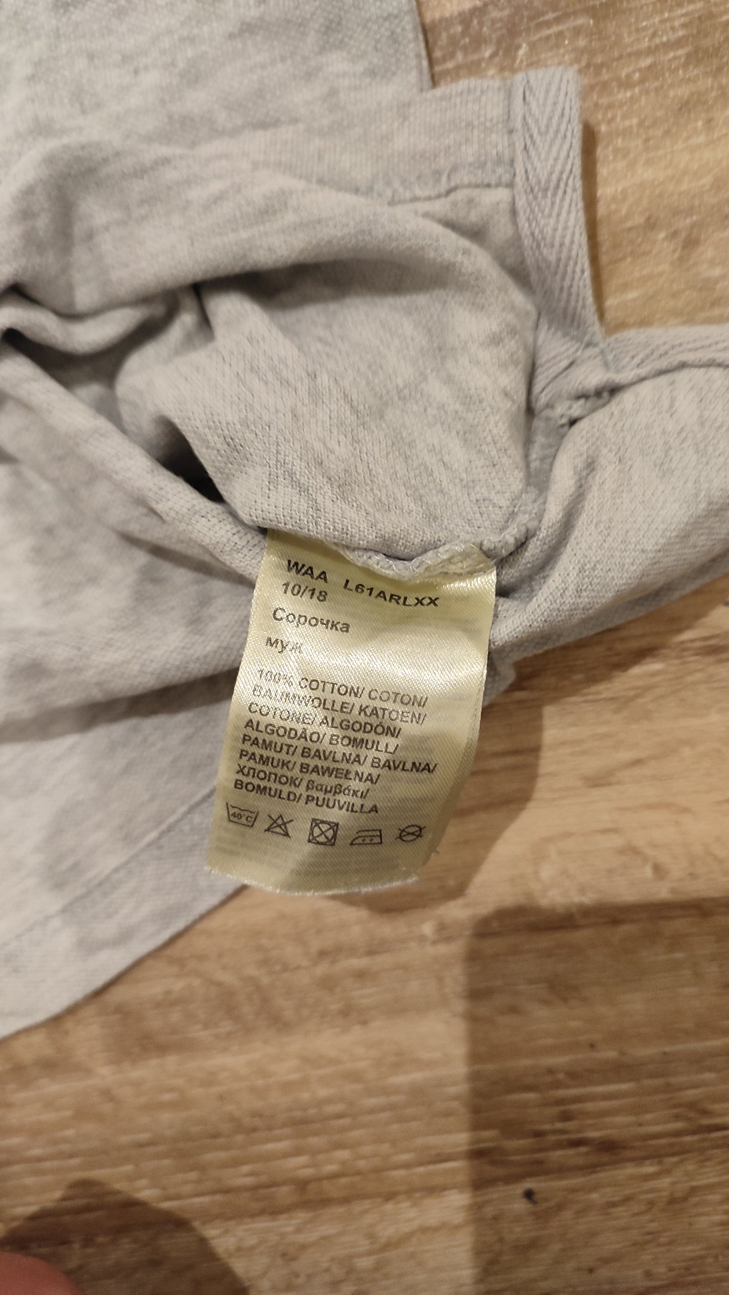 Vêtement Homme Polo t-shirt avec col lee cooper gris taille S #RETROSTREET