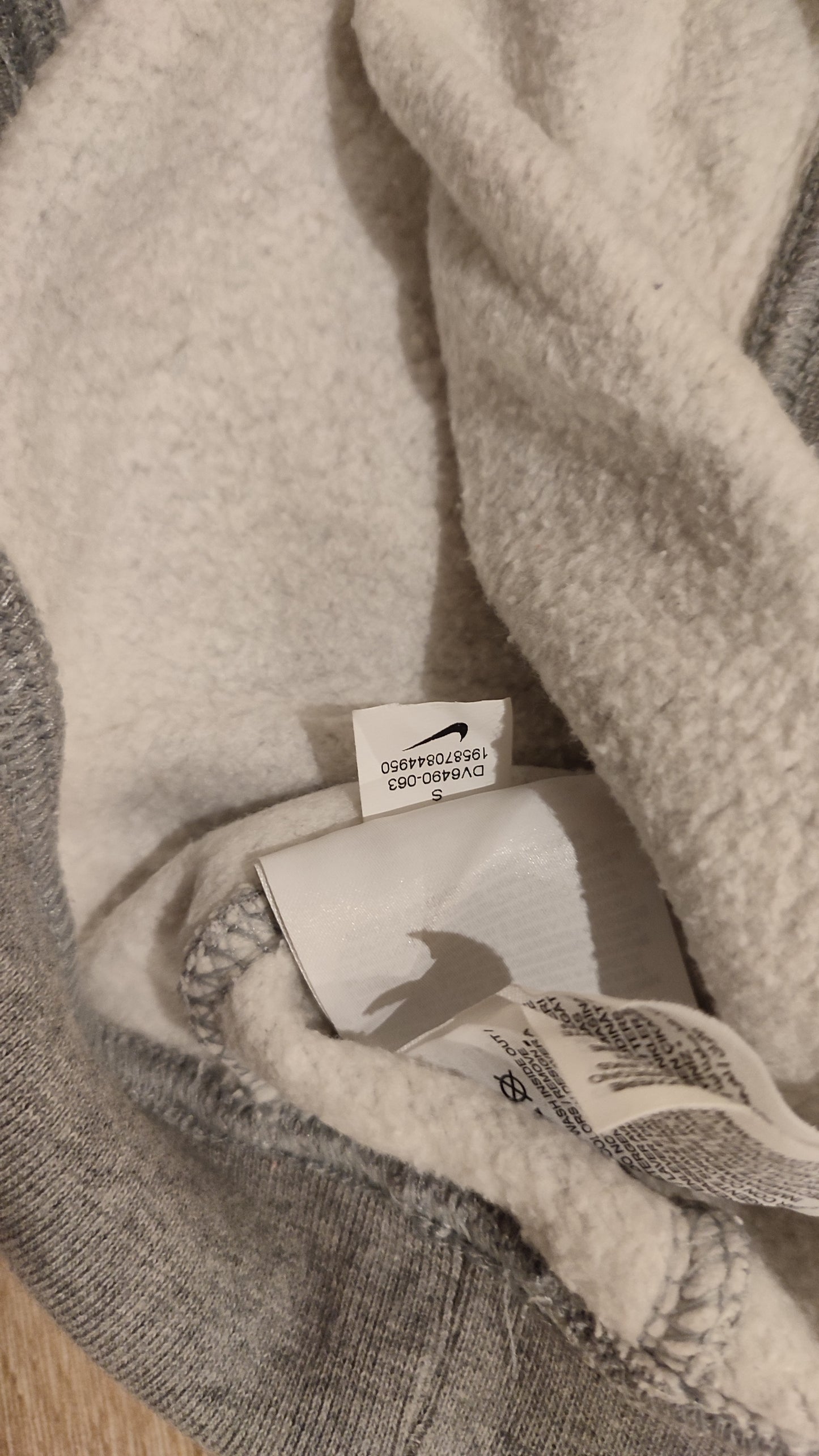 Vêtement Homme Pull Sweatshirt Nike gris taille S #RETROSTREET