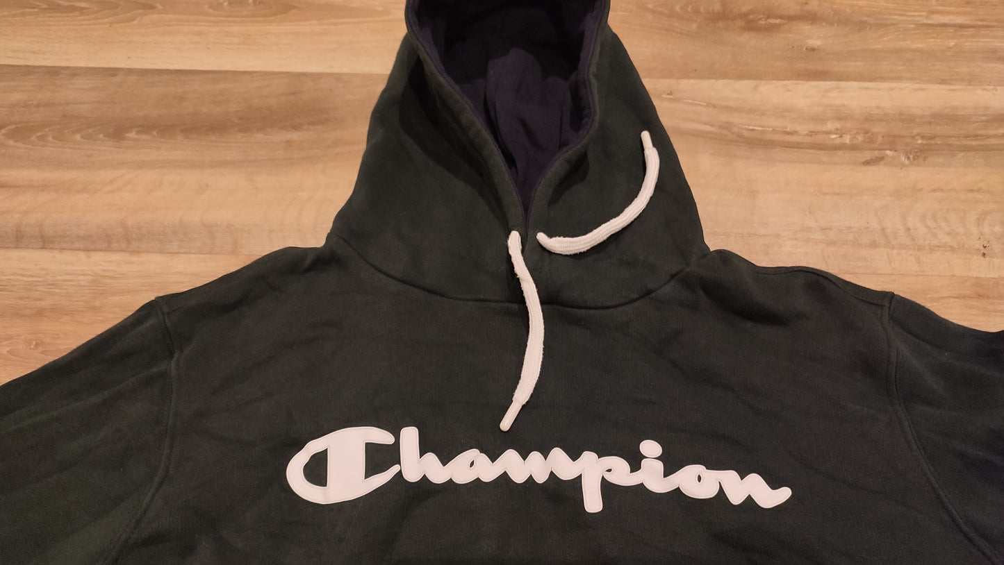 Vêtement Homme Sweat capuche vert foncé Champion taille L #RETROSTREET