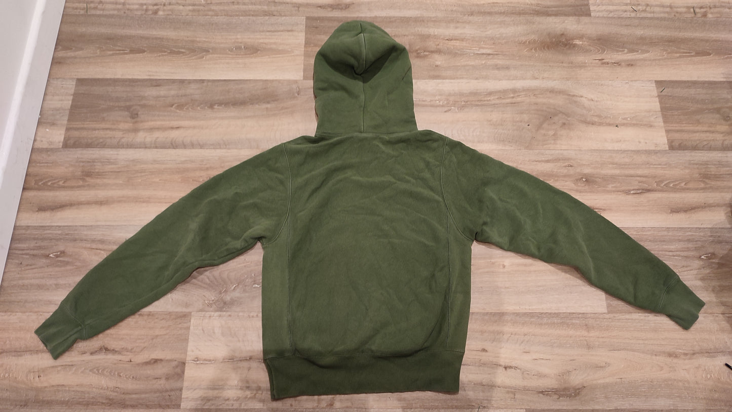Vêtement Homme Sweat pull capuche vert Champion taille XS #RETROSTREET