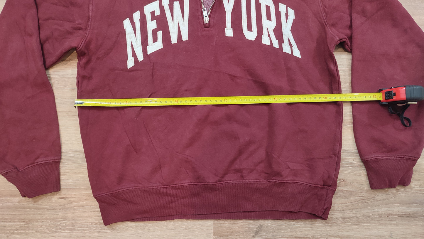 Vêtement Femme Sweatshirts Sweats pull 1/4 zippé bordeaux Brandy Melville taille M 160/84A #Retrostreet
