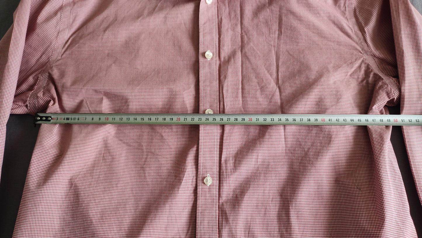 Vêtement Homme Chemise rose à carreaux Tommy Hilfiger taille L 17 34-35 #Retrostreet