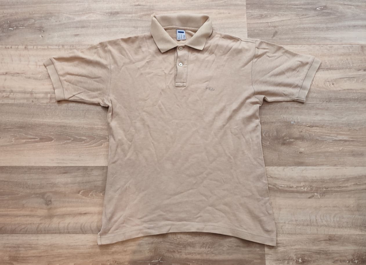 Vêtement Homme Polo manche courte Fila beige crème taille S #Retrostreet