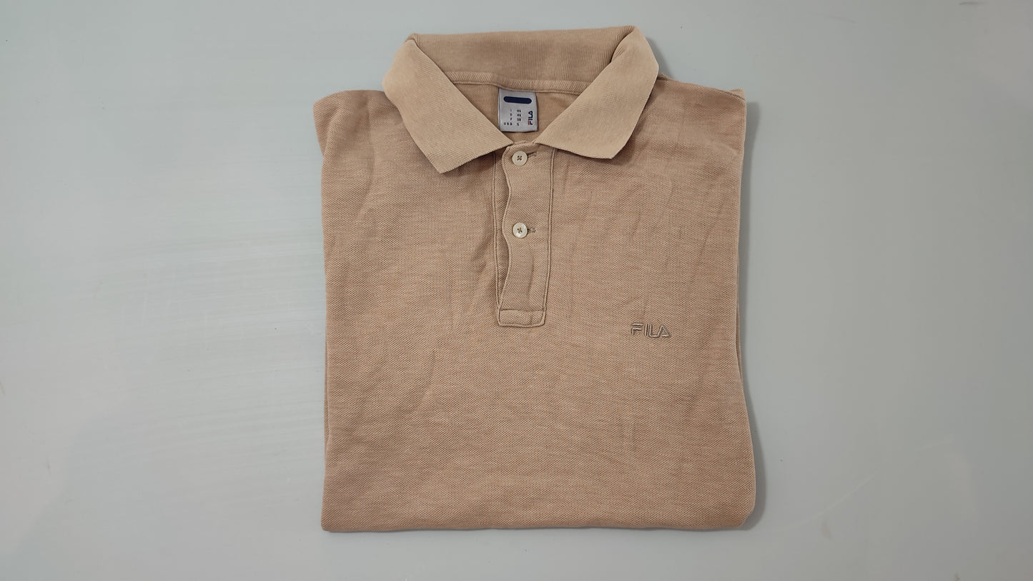 Vêtement Homme Polo manche courte Fila beige crème taille S #Retrostreet