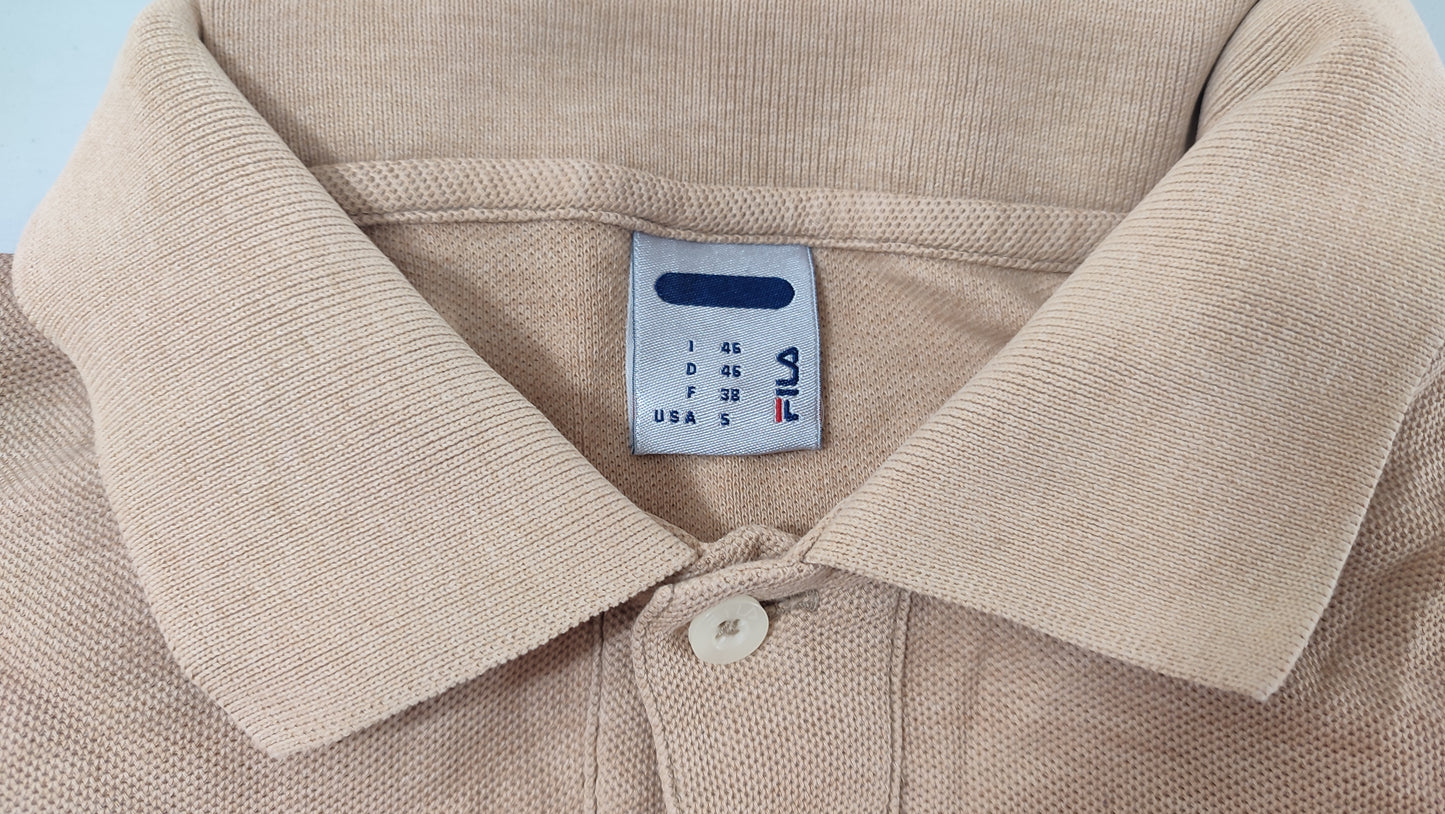 Vêtement Homme Polo manche courte Fila beige crème taille S #Retrostreet