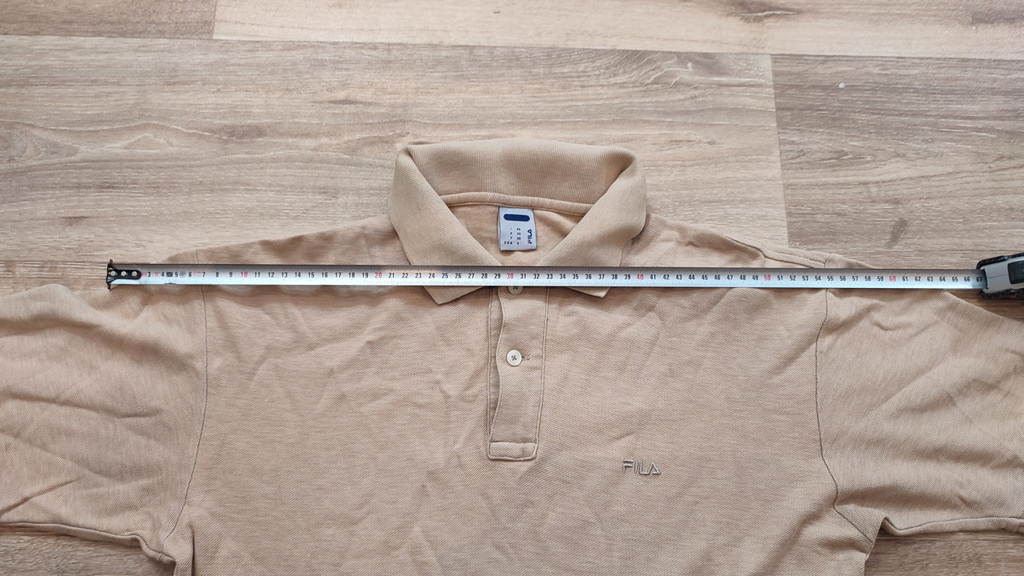 Vêtement Homme Polo manche courte Fila beige crème taille S #Retrostreet
