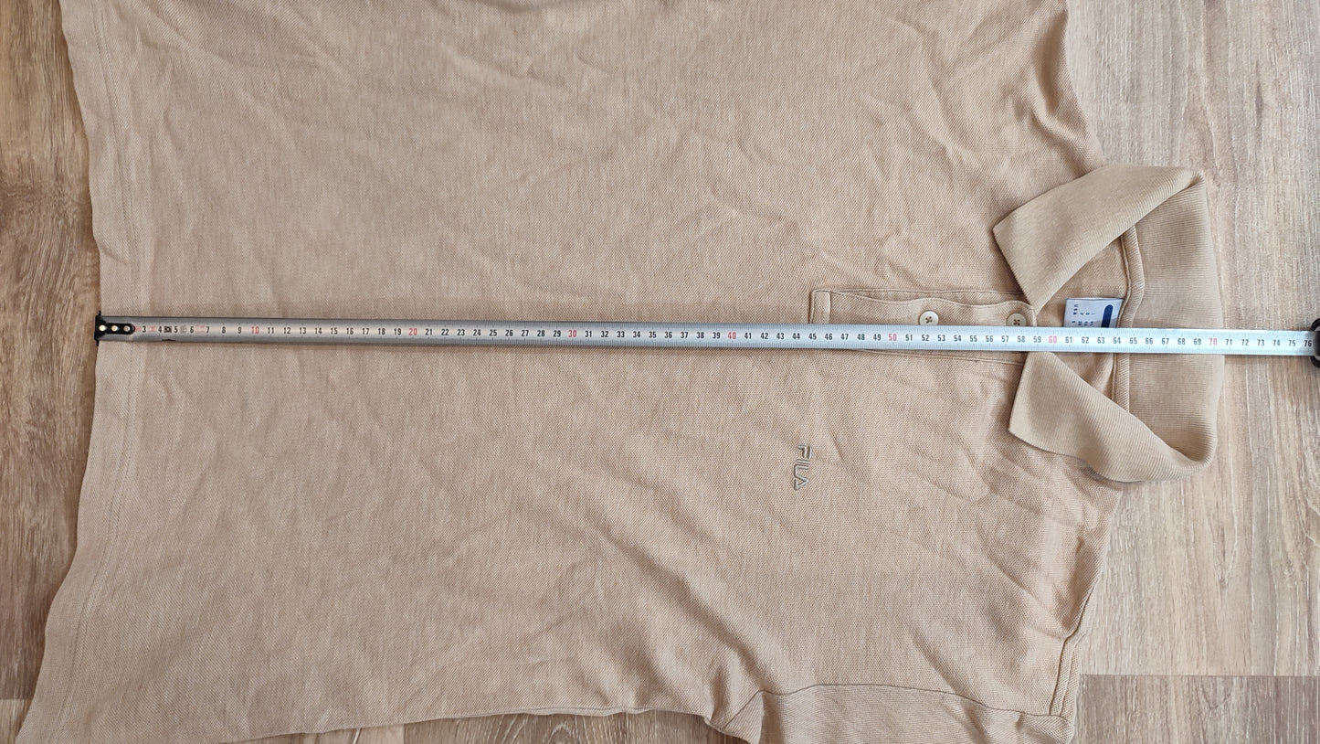 Vêtement Homme Polo manche courte Fila beige crème taille S #Retrostreet