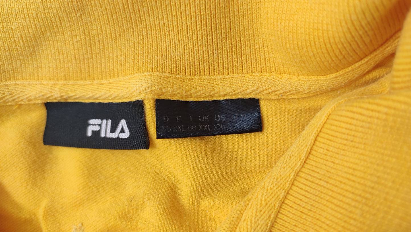 VĂŞtement Homme Polo manche courte Fila jaune taille XXL #Retrostreet