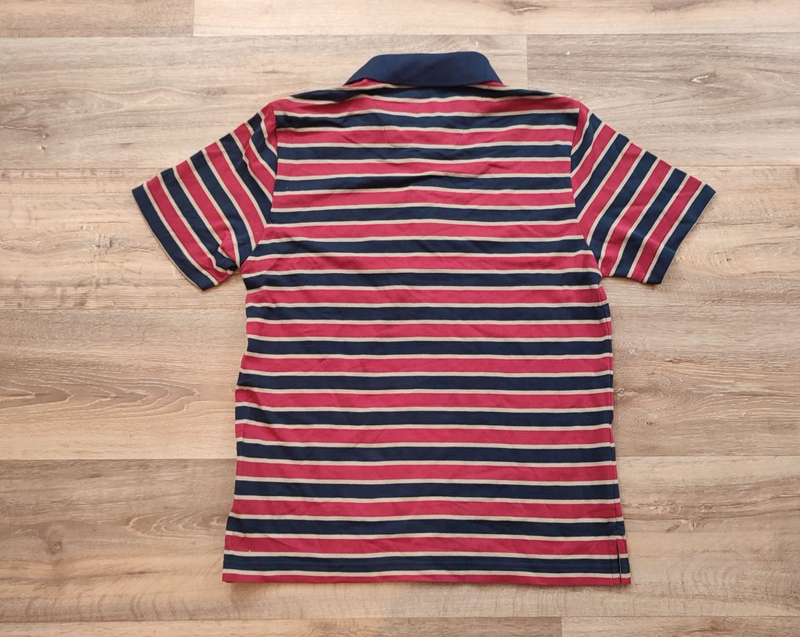 VĂŞtement Homme Polo manche courte Sergio Tacchini bleu rouge taille M #Retrostreet