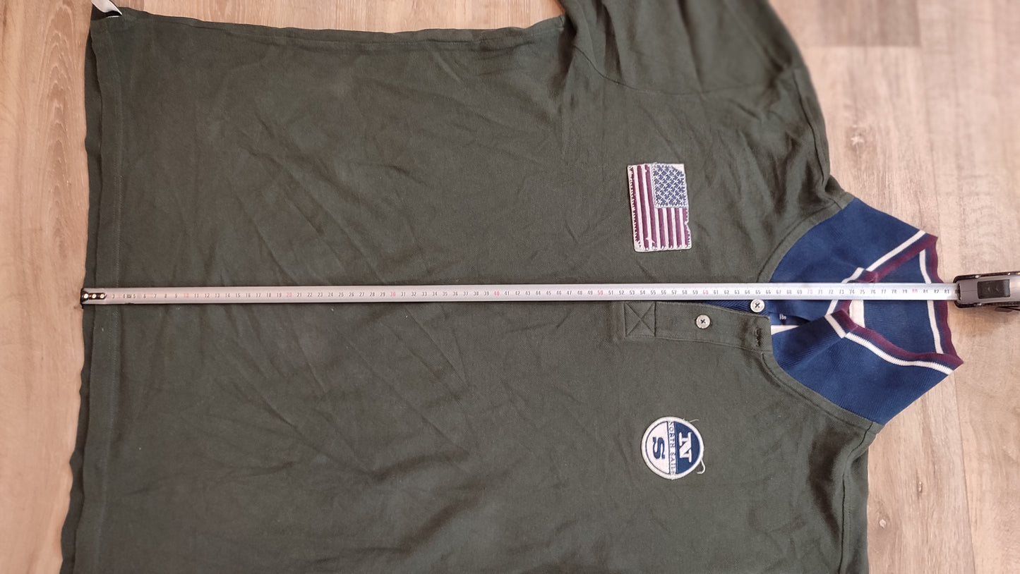 Vêtement Homme Polo manche longue North Sails vert foncé taille XXL #Retrostreet