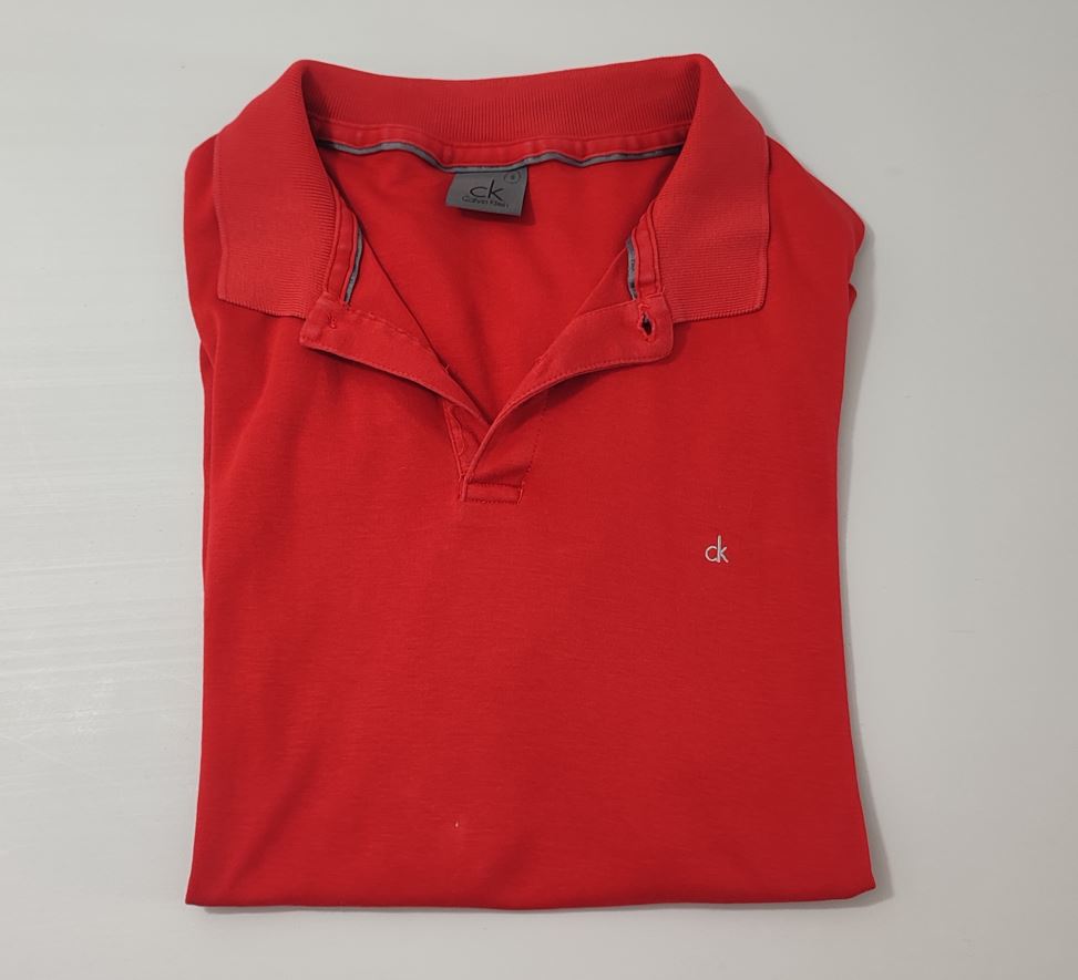 Vêtement Homme Polo rouge Calvin Klein taille S #RETROSTREET