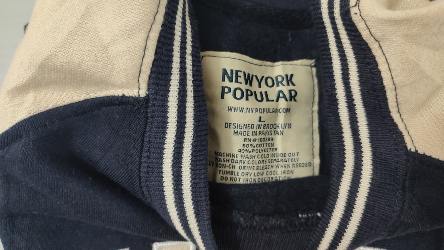 Vêtement Homme Sweatshirts Sweats Pull bleu marine new york popular taille L #Retrostreet
