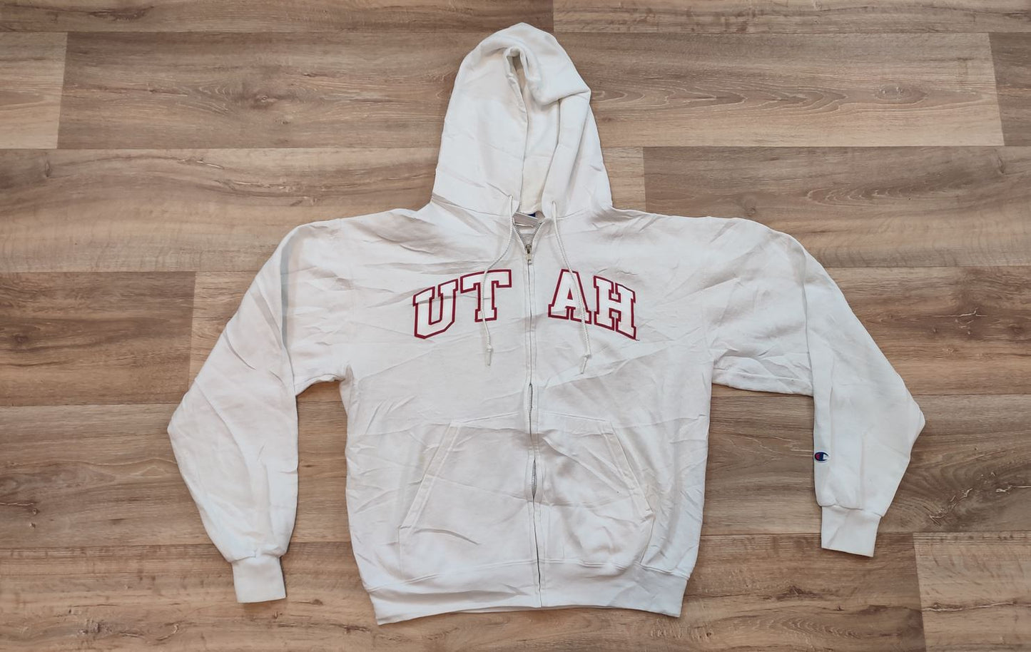 Vêtement Homme Sweatshirts Sweats pull à capuche blanc Champion taille M #Retrostreet