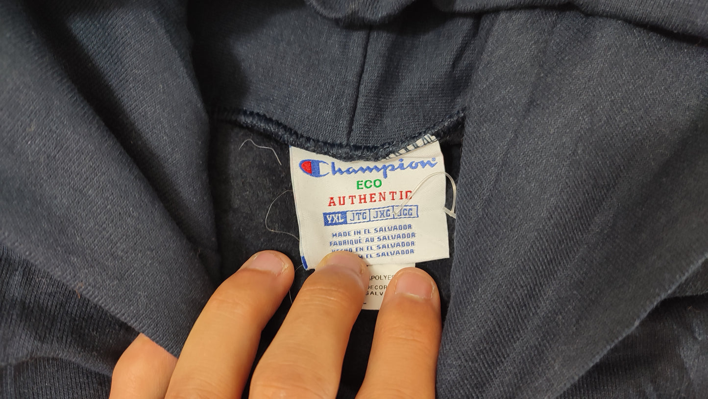 Vêtement Homme Sweatshirts Sweats pull à capuche bleu marine Champion Authentic taille XL #Retrostreet