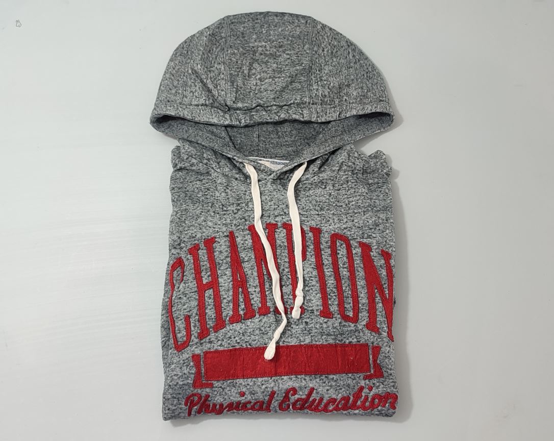 Vêtement Homme Sweatshirts Sweats pull à capuche gris Champion Authentic taille L #Retrostreet