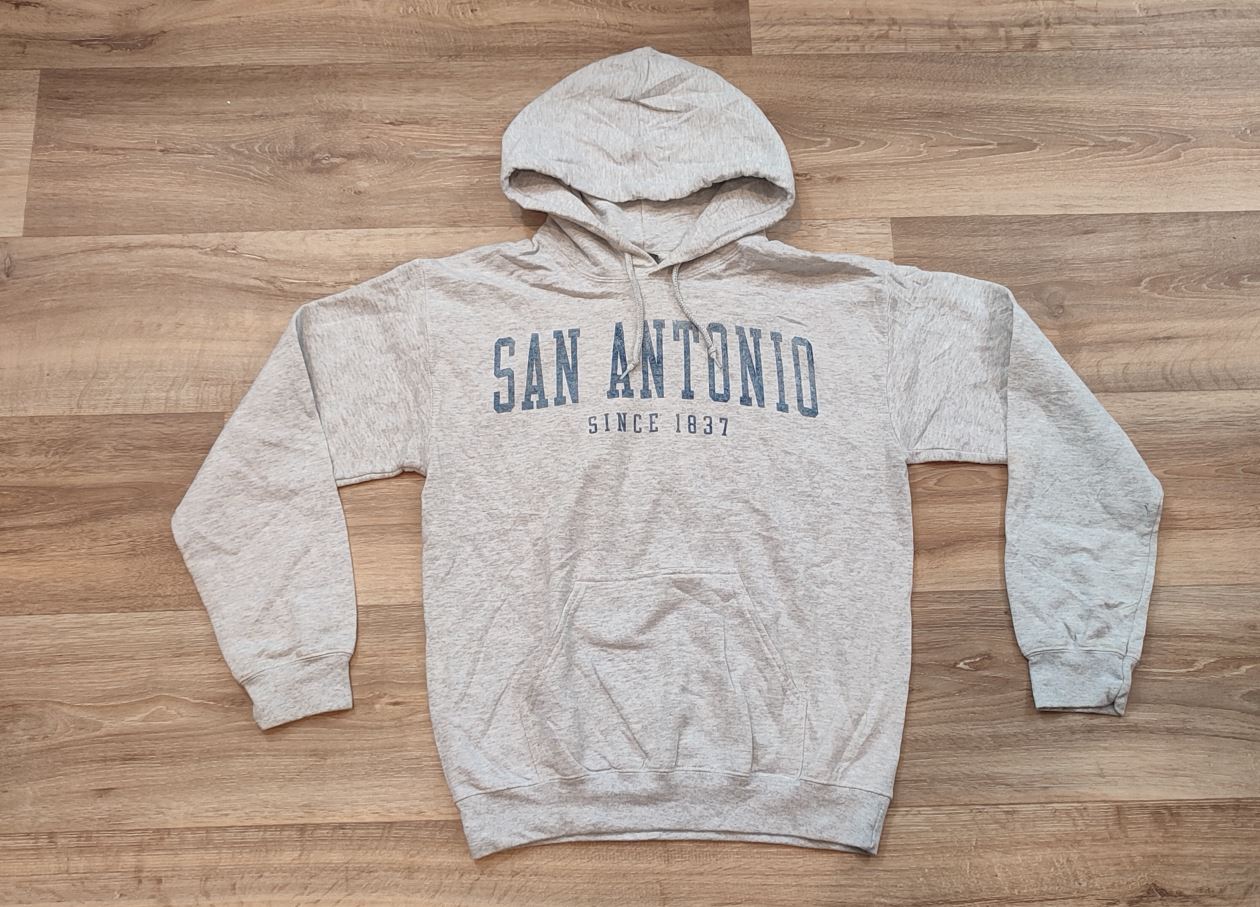 Vêtement Homme Sweatshirts Sweats pull à capuche gris blanc Gildan taille S #Retrostreet