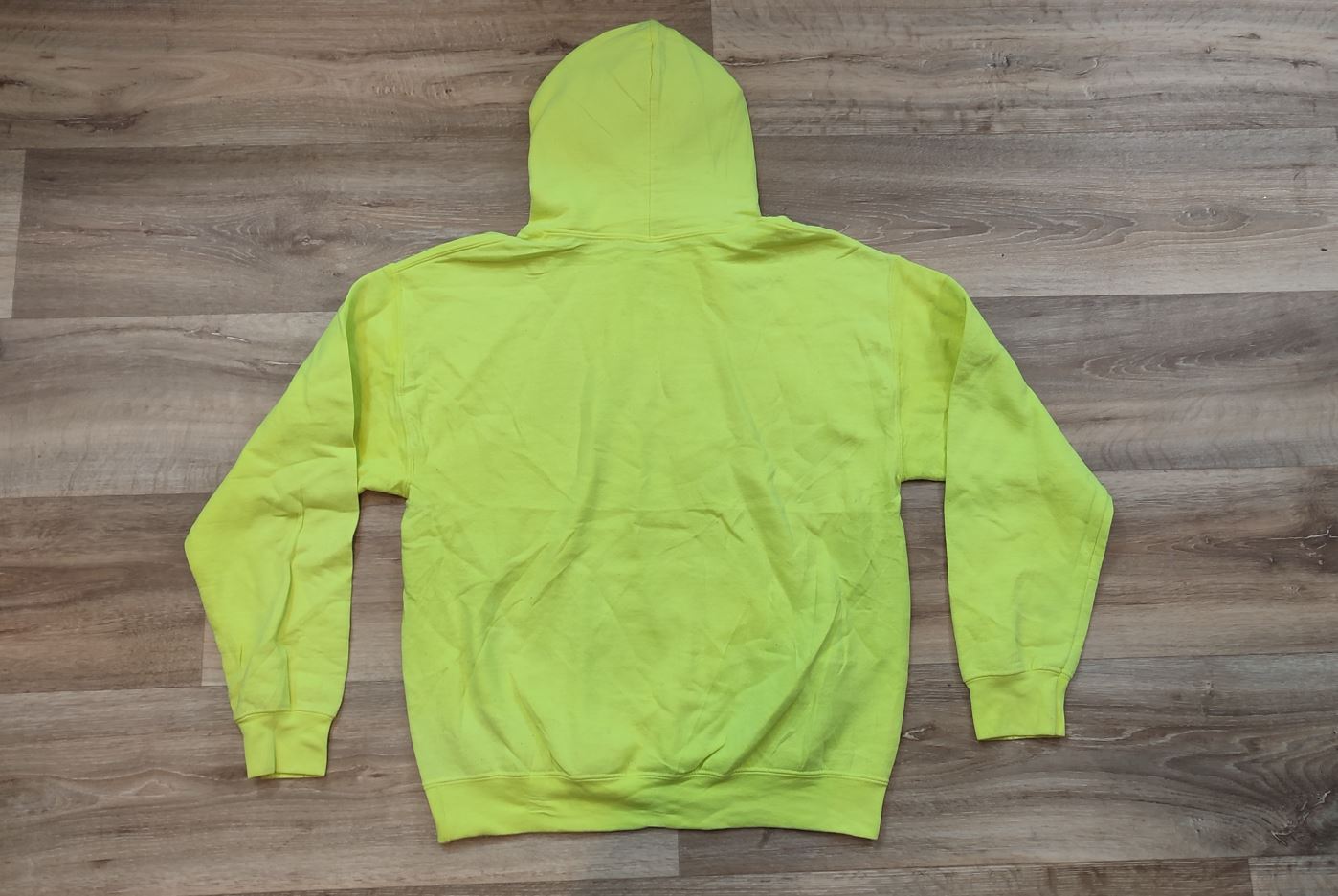 Vêtement Homme Sweatshirts Sweats pull à capuche jaune fluo Gildan dryBlend taille M #Retrostreet