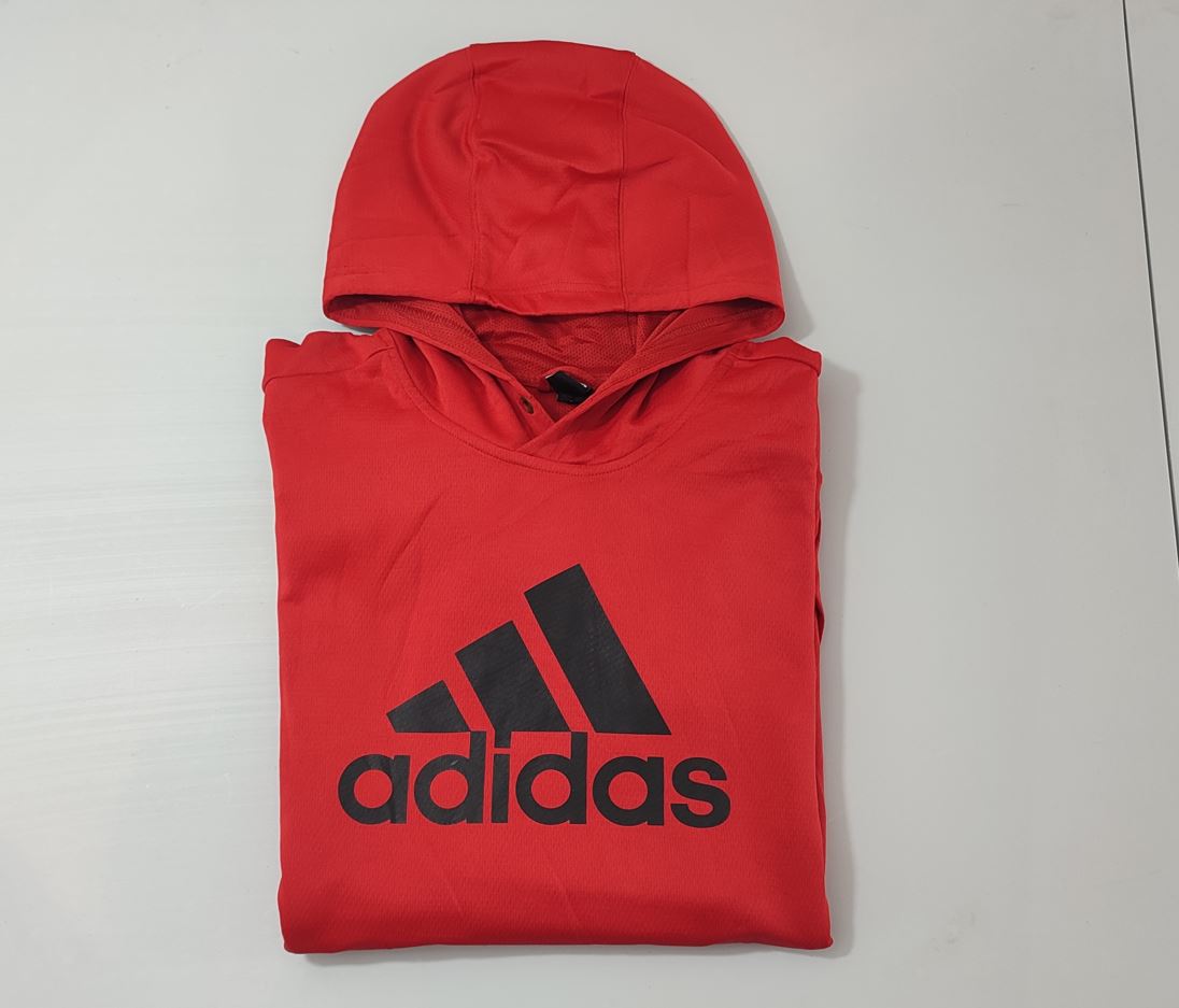 Vêtement Homme Sweatshirts Sweats pull à capuche rouge Adidas taille XL #Retrostreet