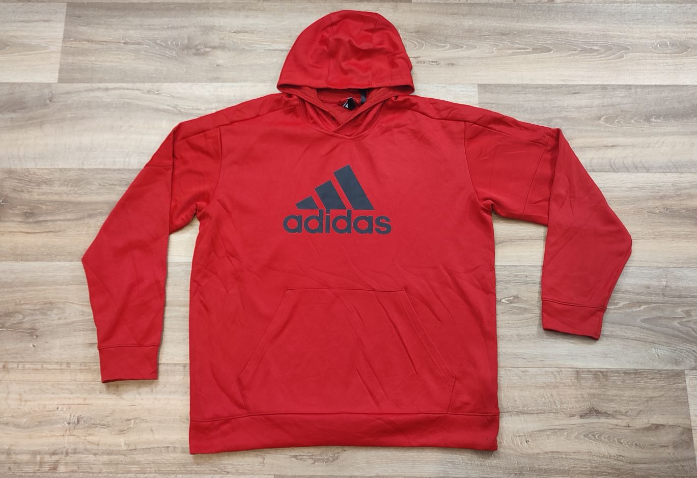 Vêtement Homme Sweatshirts Sweats pull à capuche rouge Adidas taille XL #Retrostreet