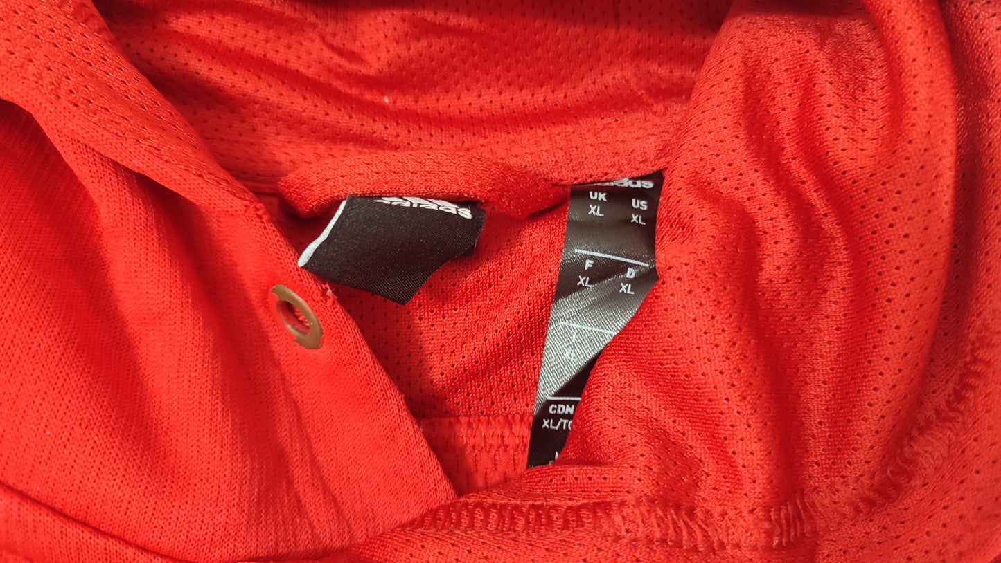 Vêtement Homme Sweatshirts Sweats pull à capuche rouge Adidas taille XL #Retrostreet