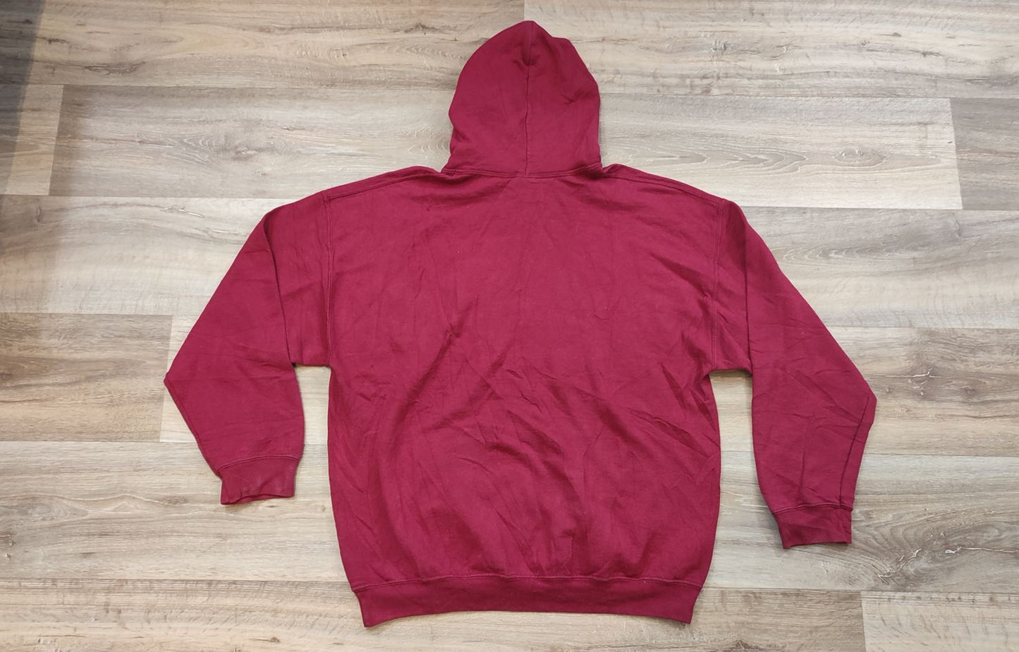 Vêtement Homme Sweatshirts Sweats pull à capuche rouge bordeaux Gildan Heavy Blend taille L #Retrostreet