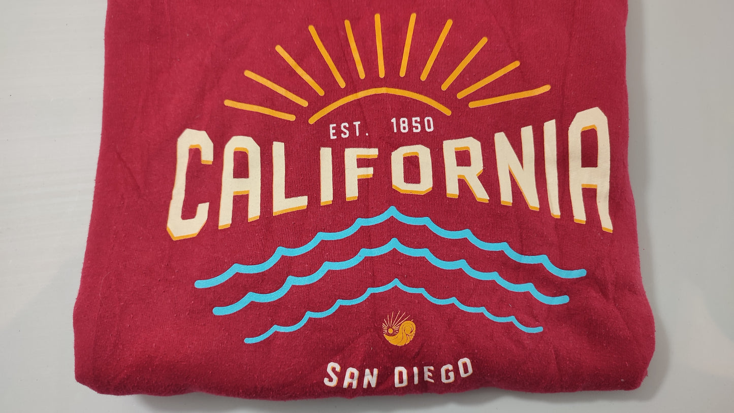 Vêtement Homme Sweatshirts Sweats pull à capuche rouge bordeaux Gildan Heavy Blend taille L #Retrostreet