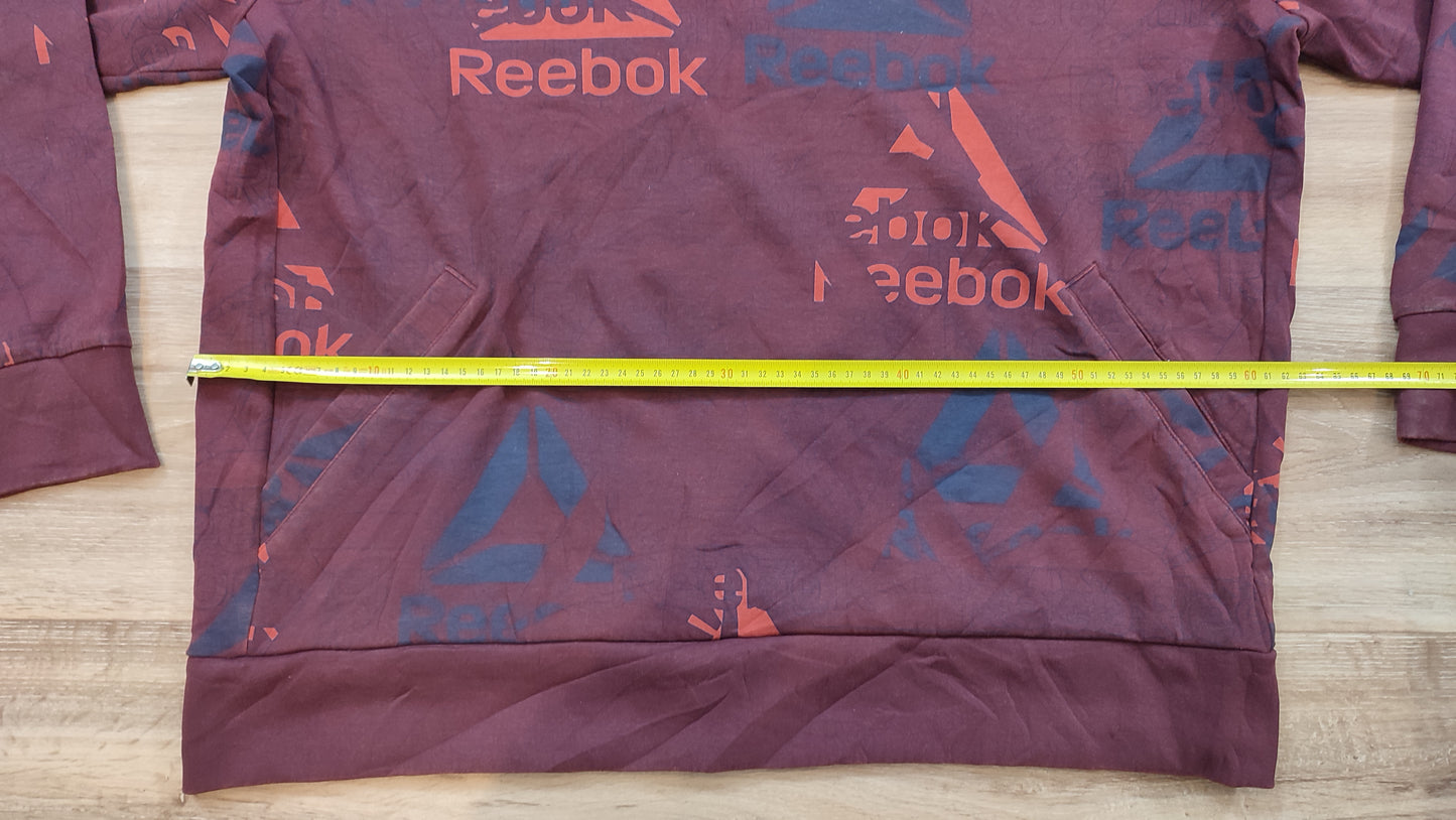 Vêtement Homme Sweatshirts Sweats pull à capuche rouge bordeaux Reebok taille XL #Retrostreet