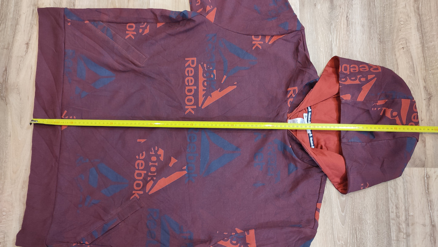 Vêtement Homme Sweatshirts Sweats pull à capuche rouge bordeaux Reebok taille XL #Retrostreet