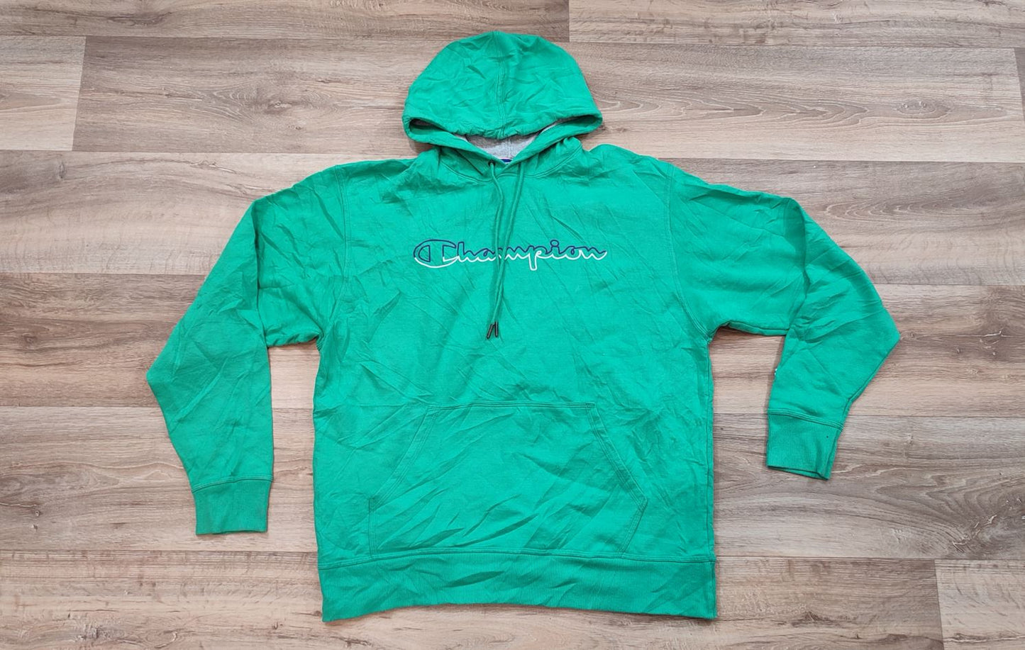 Vêtement Homme Sweatshirts Sweats pull à capuche vert Champion Authentic taille L #Retrostreet