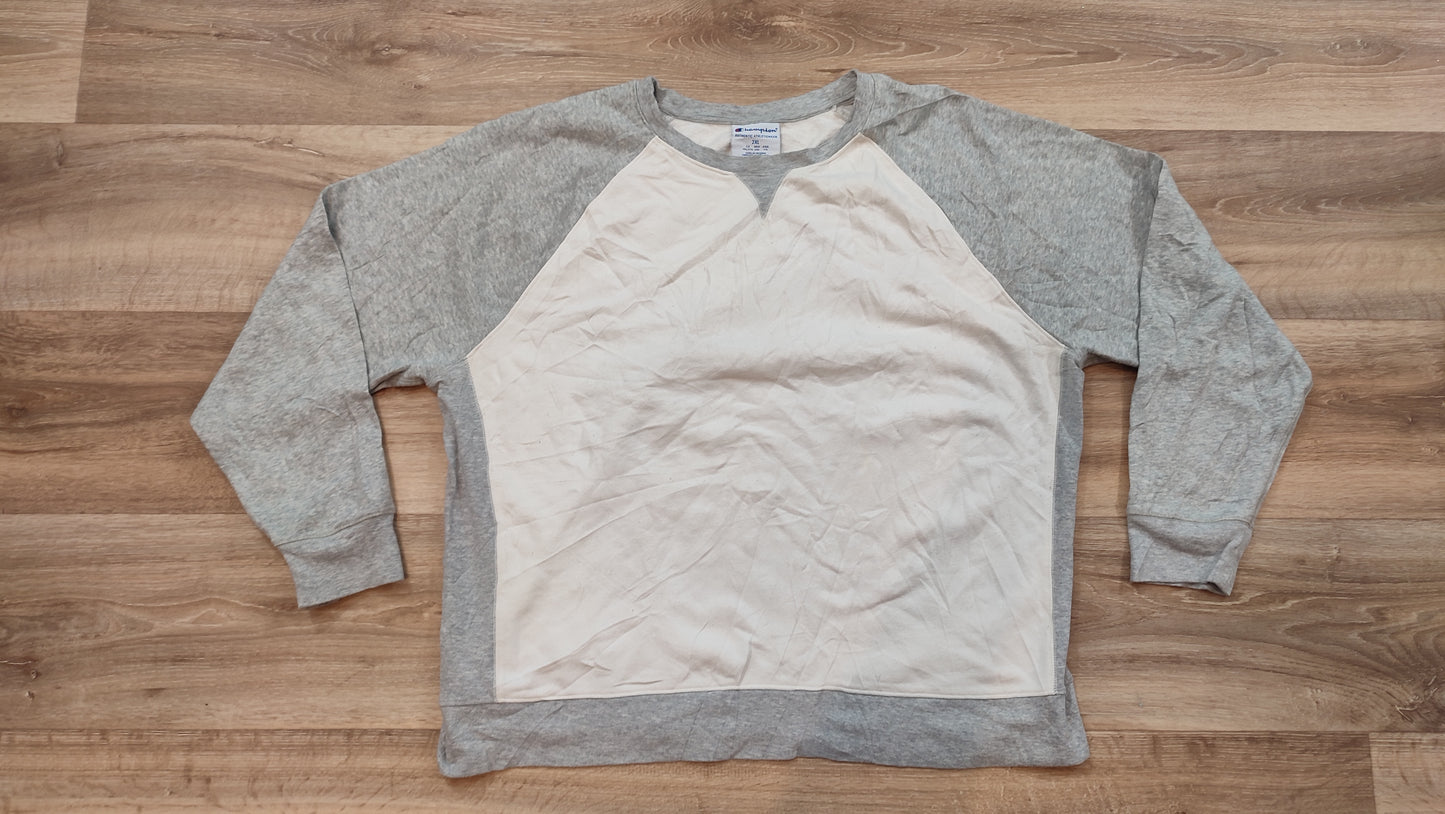 Vêtement Homme Sweatshirts Sweats pull gris blanc Champion Authentic taille XXL 2XL #Retrostreet