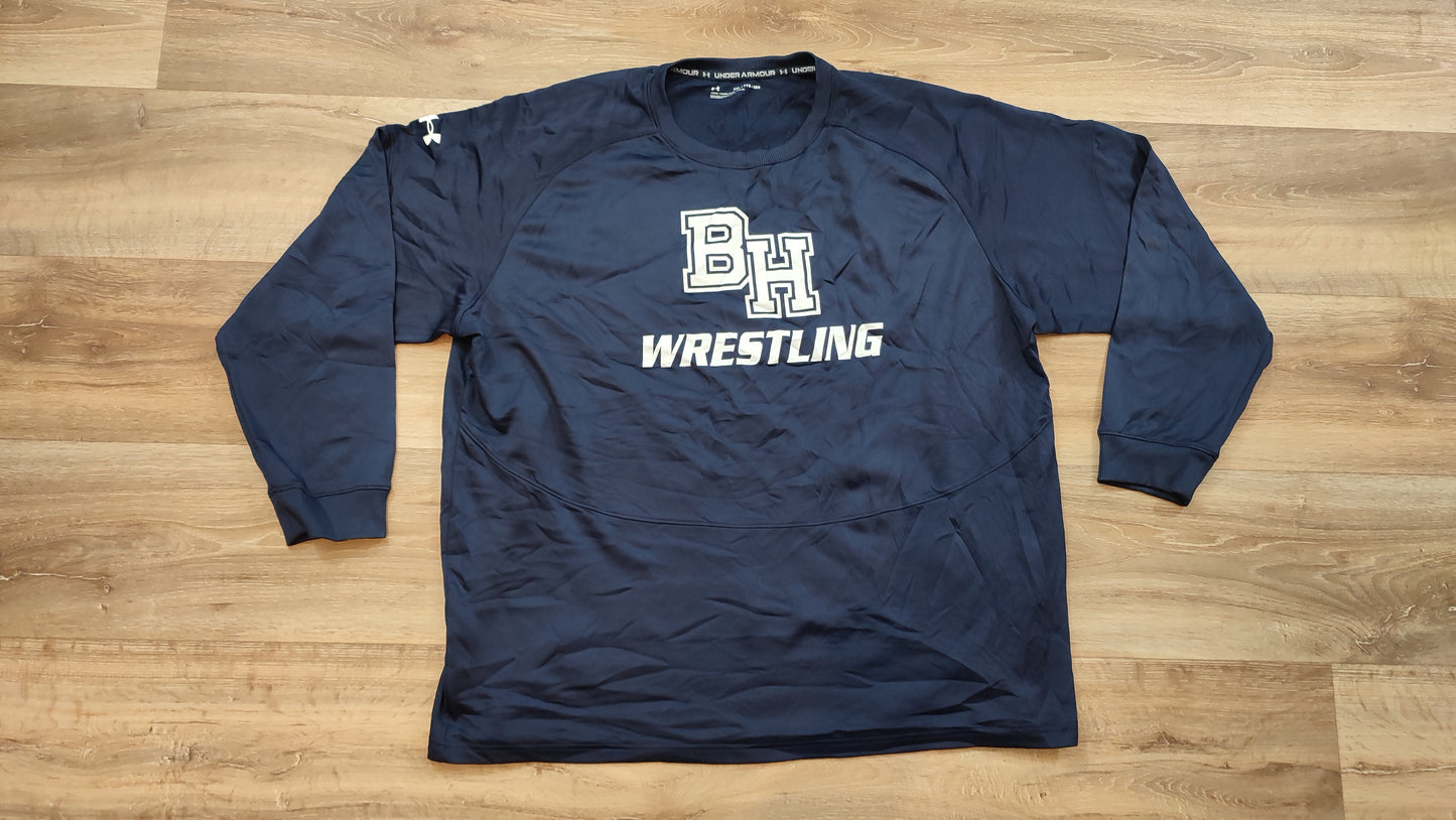 Vêtement Homme Sweat sweatshirt Bleu BH Wrestling Under Armour taille XXL #Retrostreet