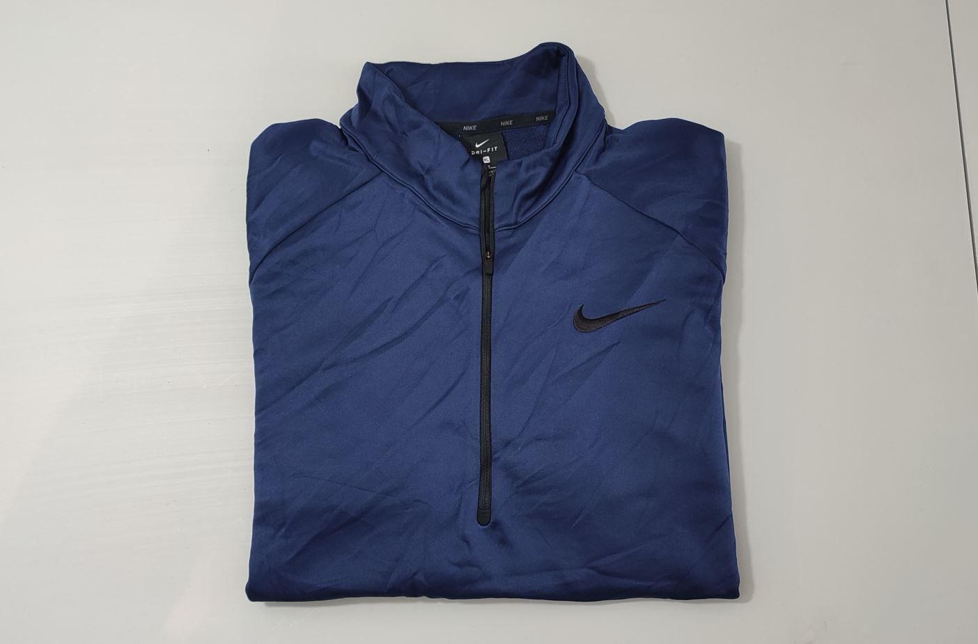 Vêtement Homme Sweat zippé 1/4 Haut de sport bleu Nike Dri-Fit taille XL #Retrostreet
