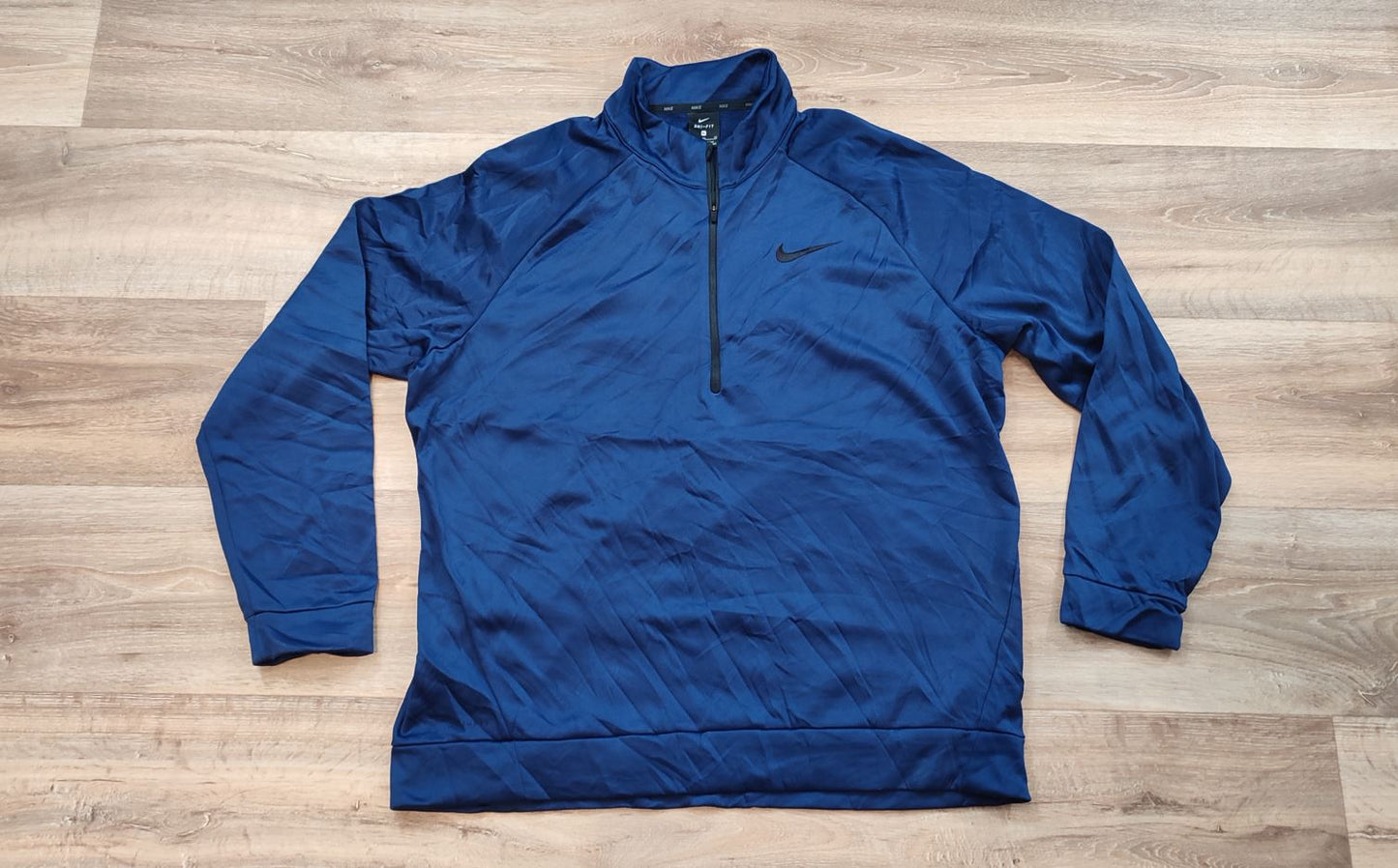 Vêtement Homme Sweat zippé 1/4 Haut de sport bleu Nike Dri-Fit taille XL #Retrostreet