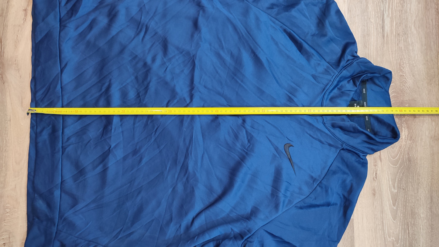 Vêtement Homme Sweat zippé 1/4 Haut de sport bleu Nike Dri-Fit taille XL #Retrostreet