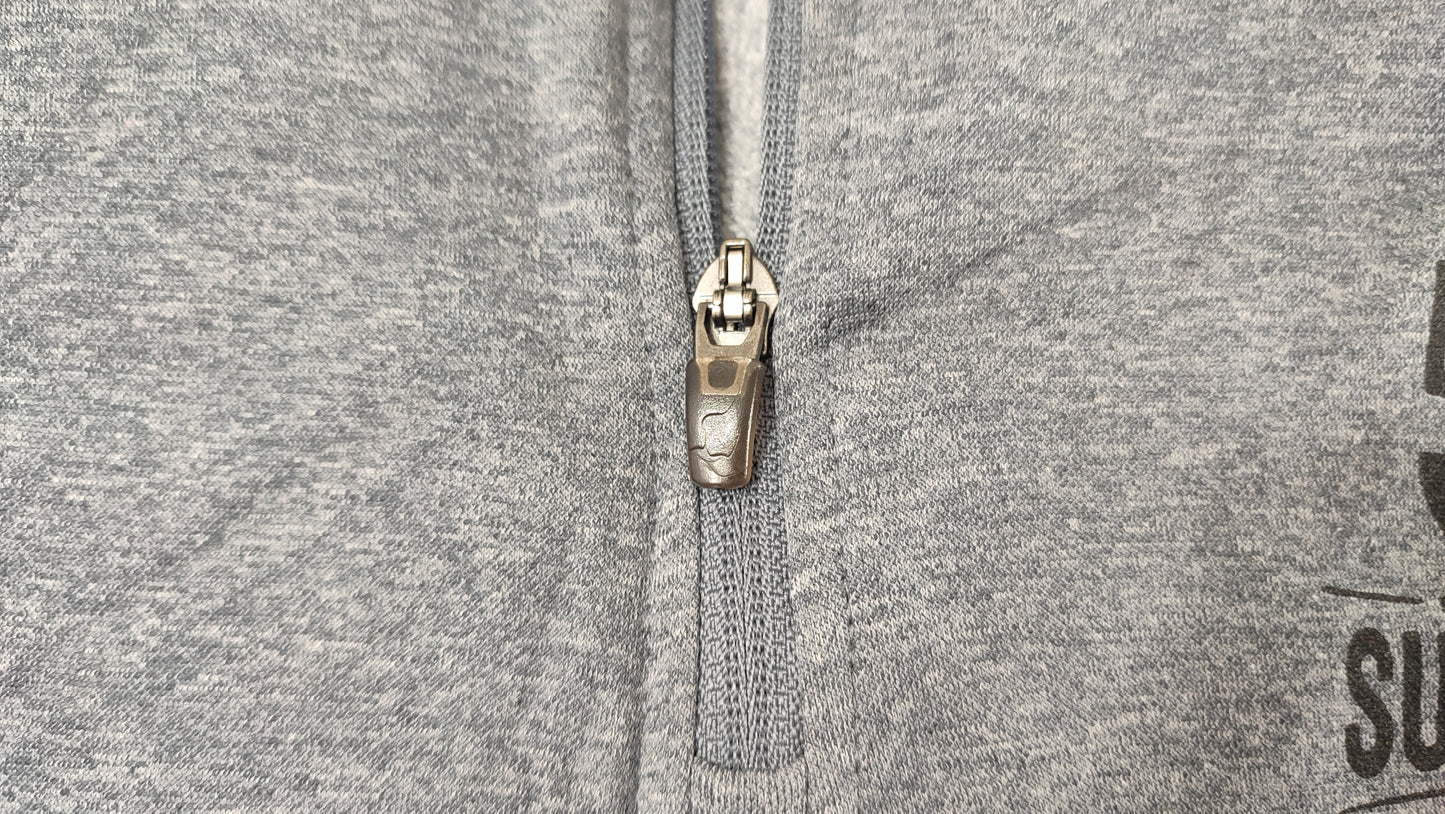 Vêtement Homme Sweat zippé 1/4 Haut de sport gris Champion taille L #Retrostreet