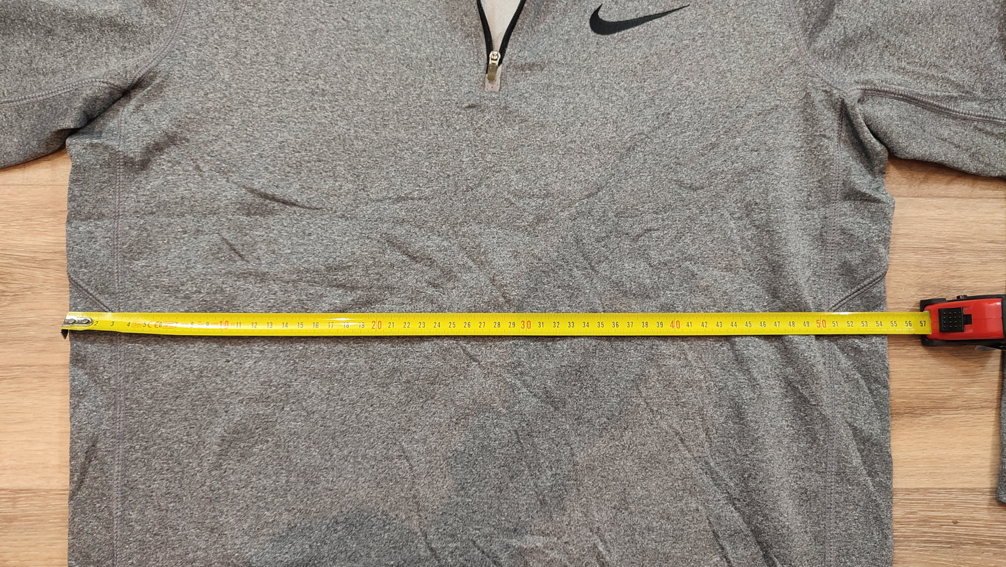 Vêtement Homme Sweat zippé 1/4 Haut de sport gris Nike therma-fit taille M #Retrostreet