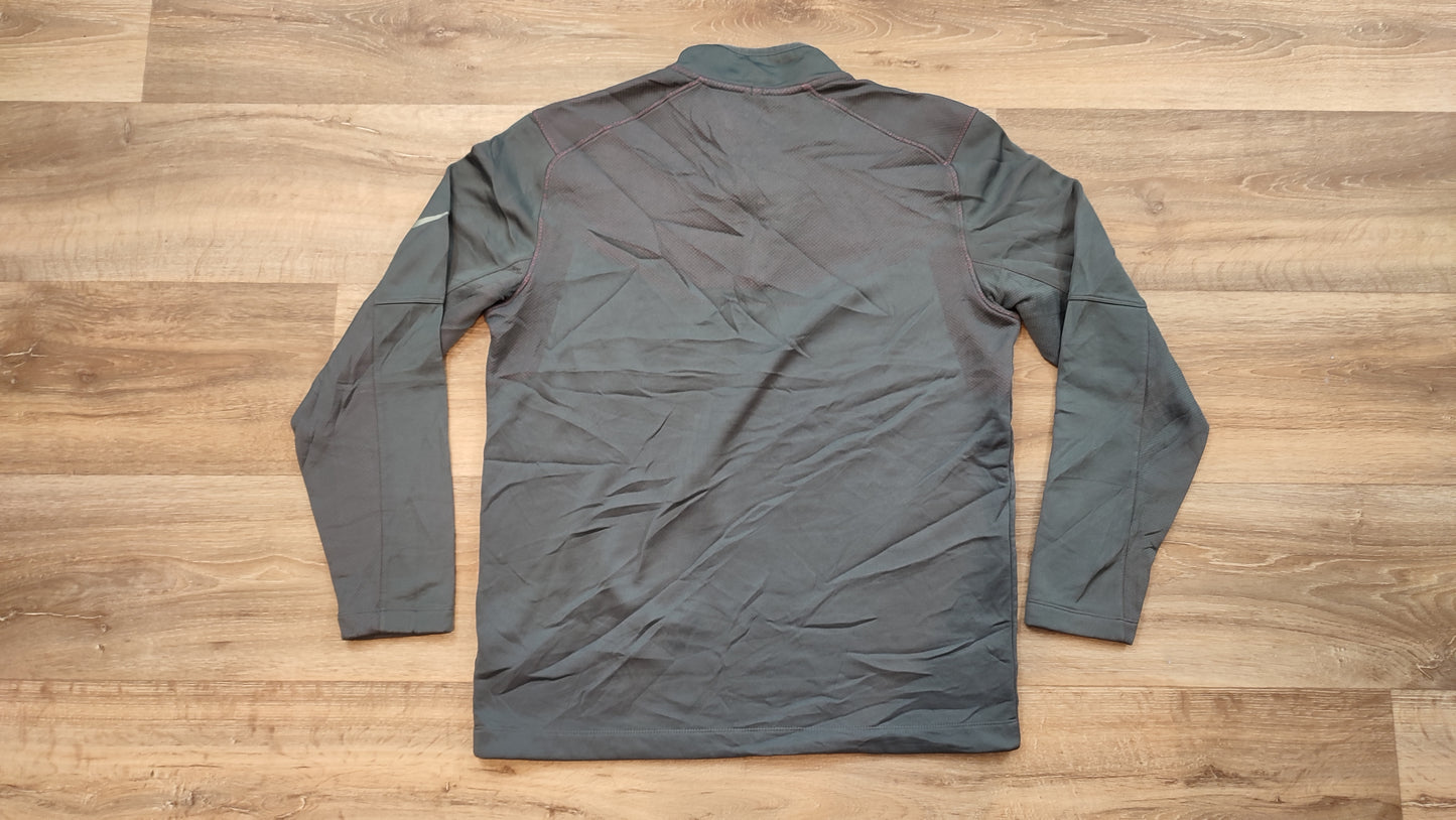 Vêtement Homme Sweat zippé 1/4 Haut de sport gris rose Nike Nikegolf taille M #Retrostreet