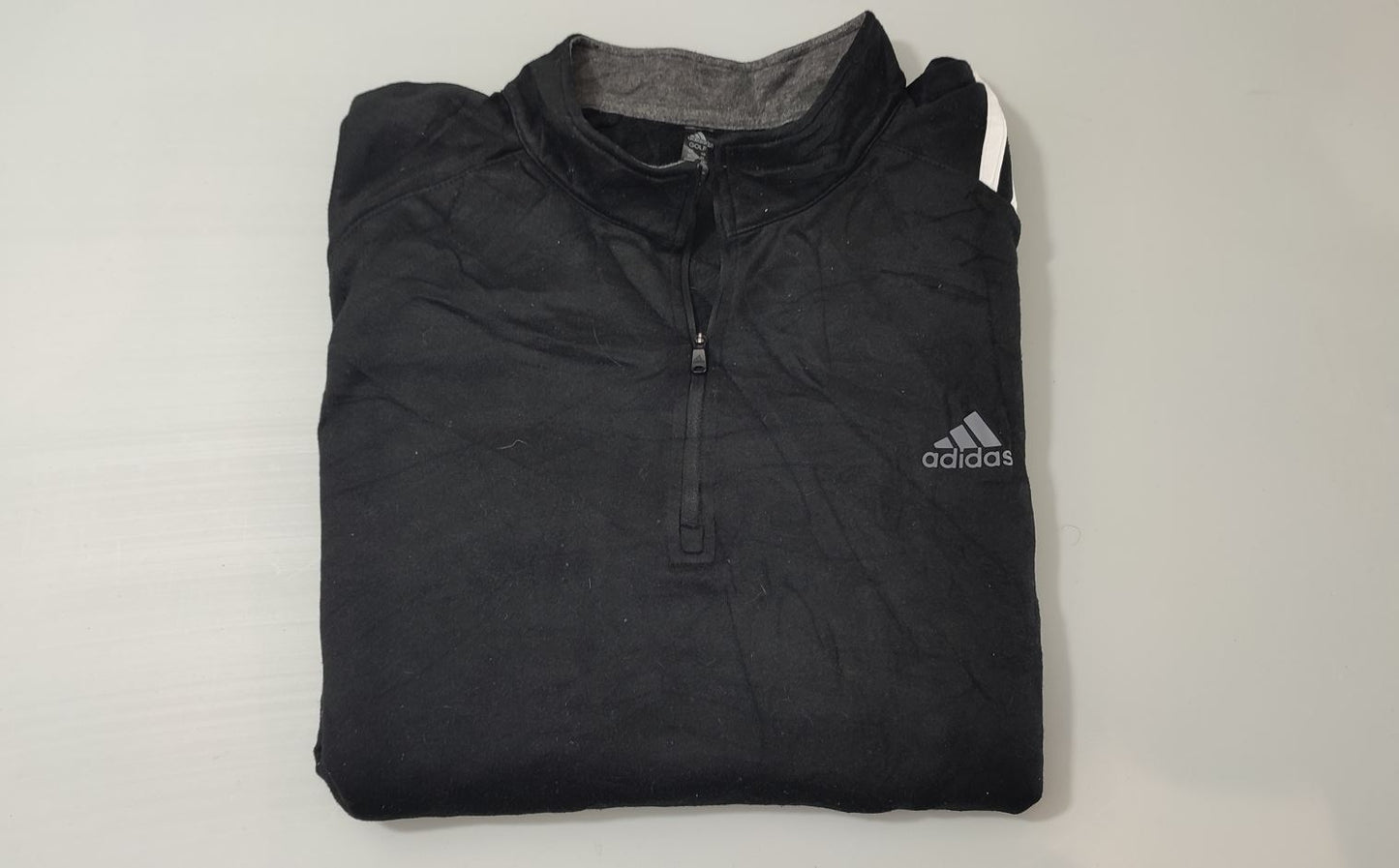 Vêtement Homme Sweat zippé 1/4 Haut de sport noir Adidas golf taille XL #Retrostreet