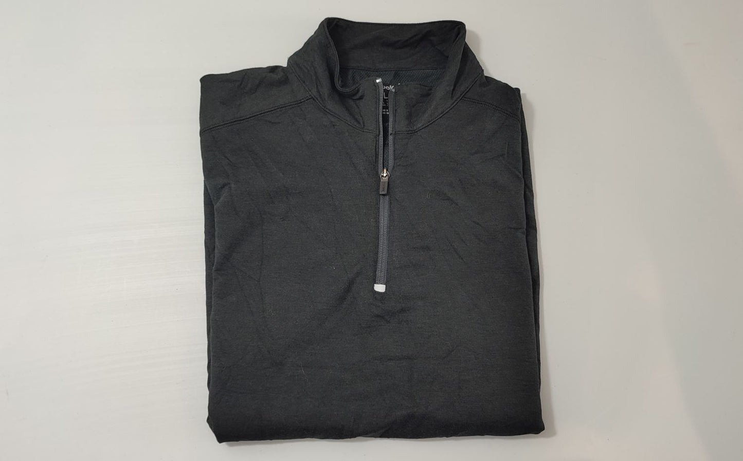 Vêtement Homme Sweat zippé 1/4 Haut de sport noir Reebok taille L #Retrostreet