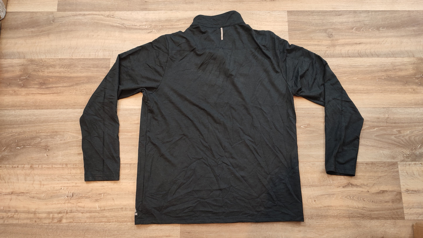 Vêtement Homme Sweat zippé 1/4 Haut de sport noir Reebok taille L #Retrostreet