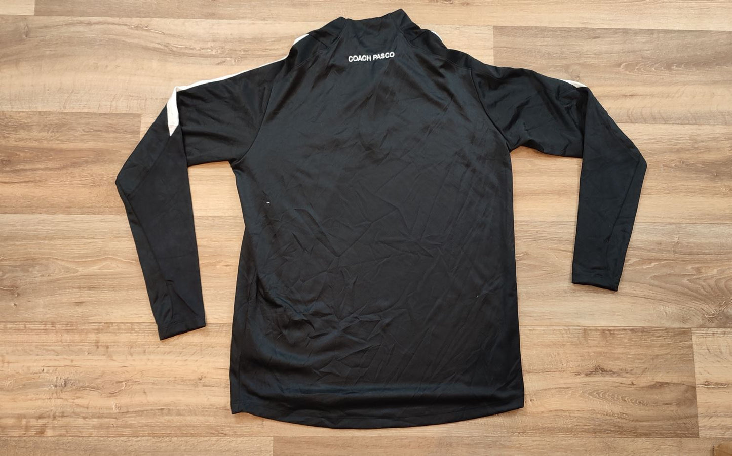 Vêtement Homme Sweat zippé 1/4 Haut de sport noir Softball Nike dri-fit retouché taille L #Retrostreet